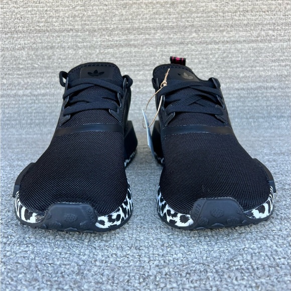 Adidas NMD R1 Black / Leopard Women’s Running Shoes 6 & 10 US Size NWB - Picture 4 of 11